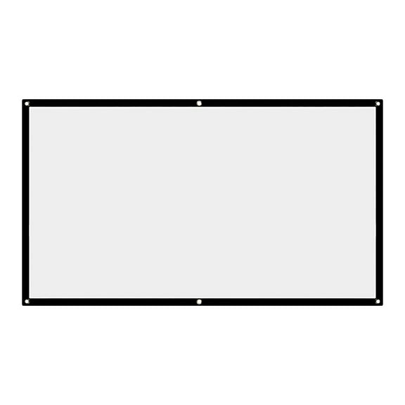 Projector Screen, White Projector Screen, 16:9 No Crease Home Theater Foldable Projection Screen 92"|100"|120",Suitable for Home Theater, Conference, Outdoor Camping Movie
