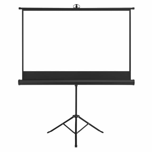 Projector Screen with Stand 60 Inch, 160 Wide Angle, Portable Movie Screen for Indoor Outdoor Home Theater, 4K HD Tripod Projection Screen