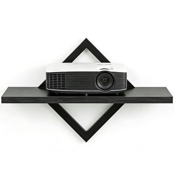 Projector Shelf for Wall Mount, 14.97" x 7.87" Floating Shelf & Rack Holder for Router, Modem, Cable Box