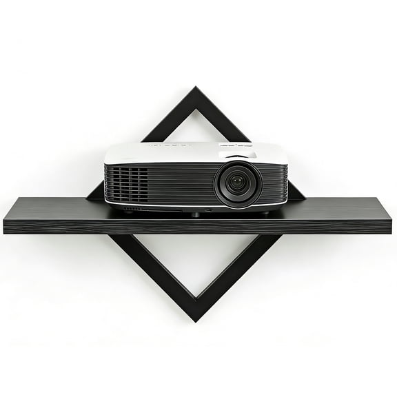 Projector Shelf for Wall Mount, 14.97" x 7.87" Floating Shelf & Rack Holder for Router, Modem, Cable Box