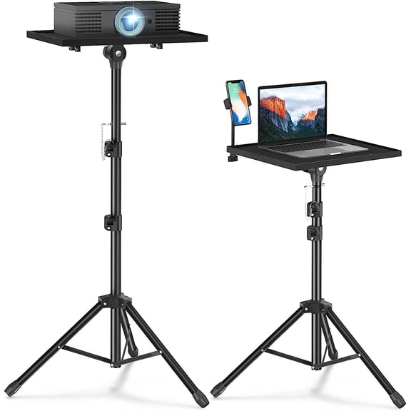 Projector Stand Tripod - Laptop Tripod Projector Stand Adjustable Height 22 to 47 Ih, Projector Tripod Stand, Tripod for Porjector, Projector Stand for Outdoor Movies