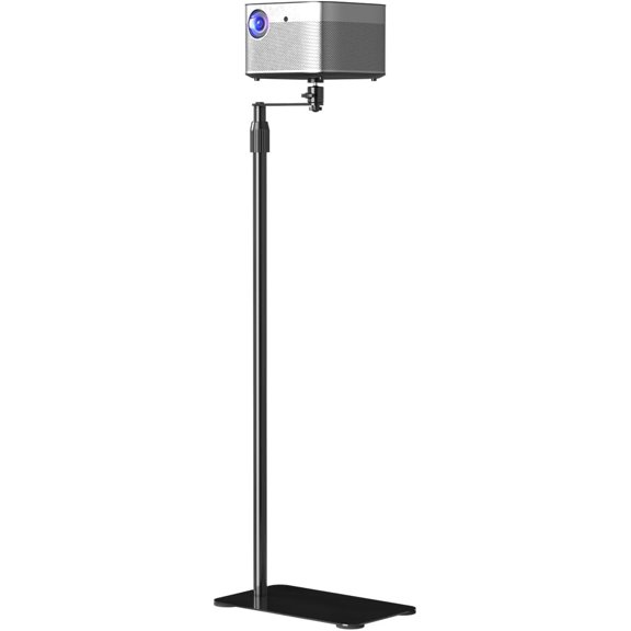 Projector Stand Against Wall Stand, 360?Swivel, Height Adjustable, Mini Projector Mount Bracket, Compatible with Office Video Vlog DVR Camera, PR001FP
