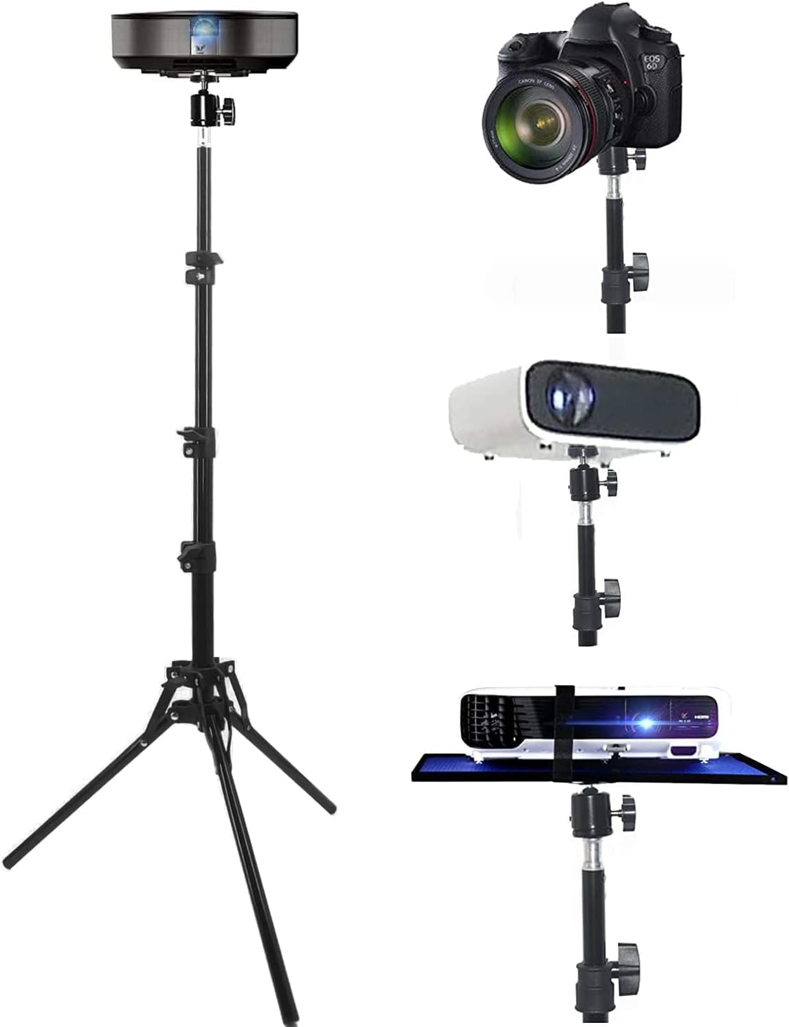 Projector Tripod Stand, Portable Tripod Mount Floor Stand, Folding