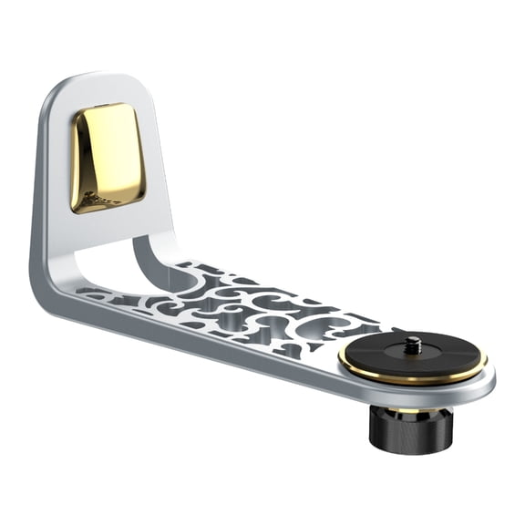 Projector Wall Bracket L-shape Aluminum Alloy Display Rack Hollowed Out Easy Storage Great for Home and Hotel Use