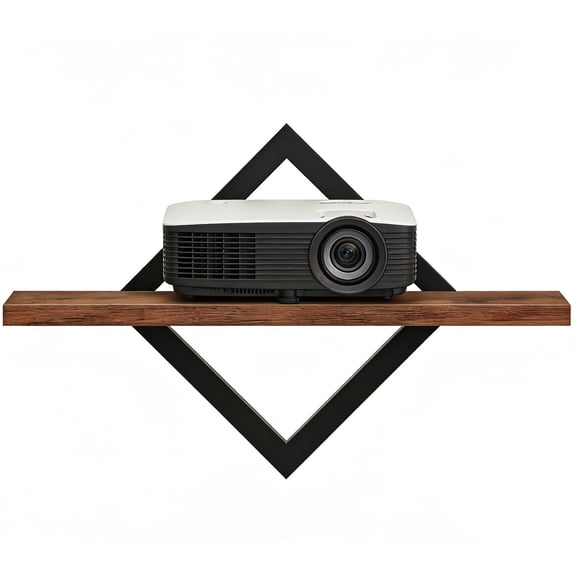 Projector Wall Mount Shelf, 14.97" x 7.87" Floating Shelf for Projector, Router, Modem, Cable Box, Xbox, PS5