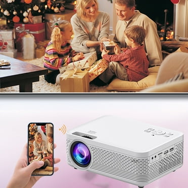 Projector with WiFi and Bluetooth, 5G WiFi 4K Supported Native 1080P 14000L, Portable Outdoor Projector with Screen, Home Theater Projector Compatible with TV Stick/iOS/Android/Win/HDMI/USB