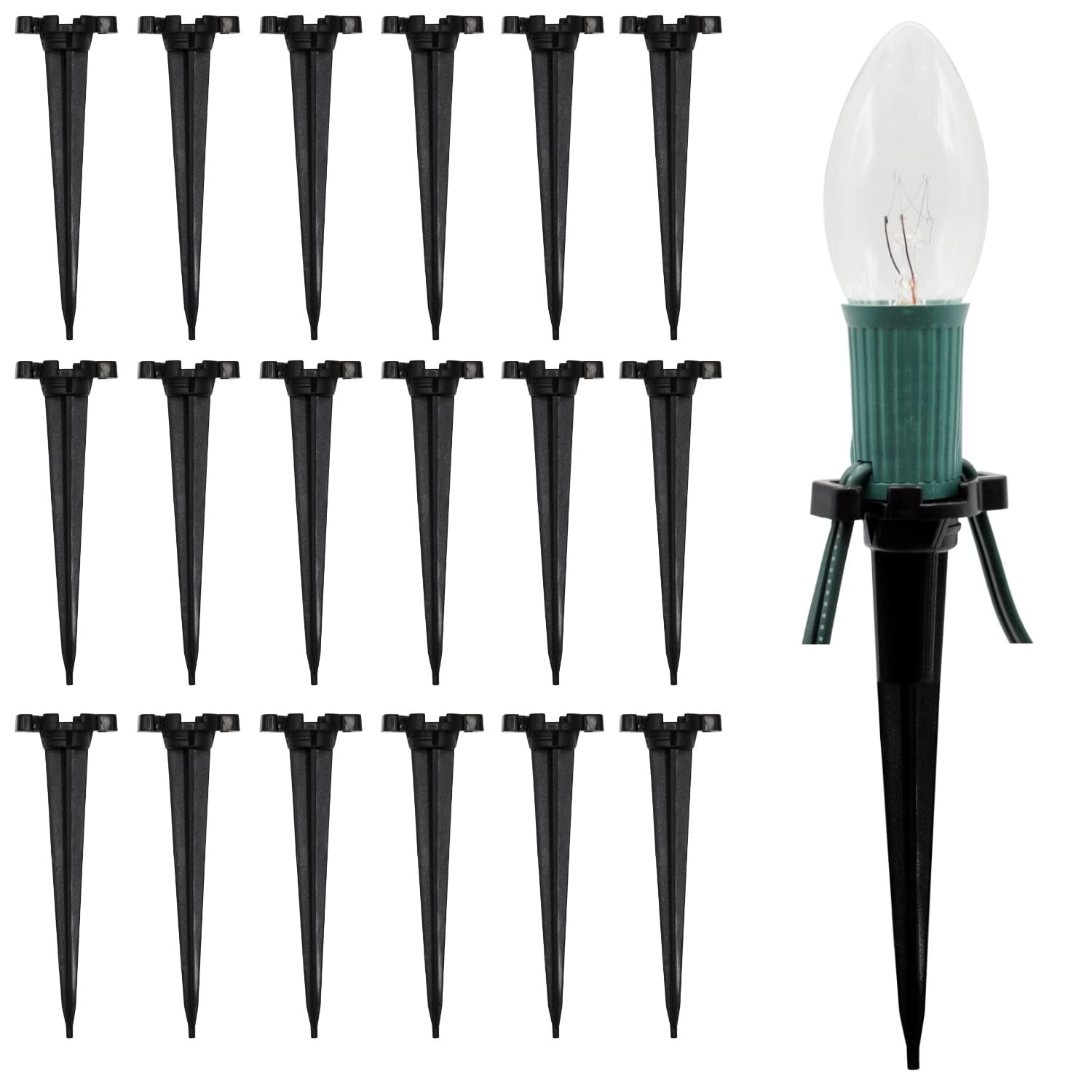 Projectpak 4.5 Inch Christmas YPF5 Light Stakes for C7 and C9 String