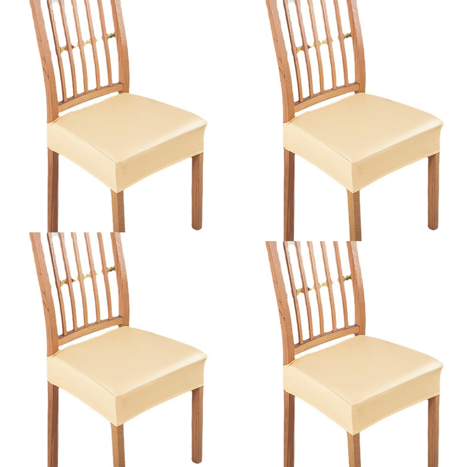 Projectretro Chair Covers Waterproof PU Leather Stretchable Chair