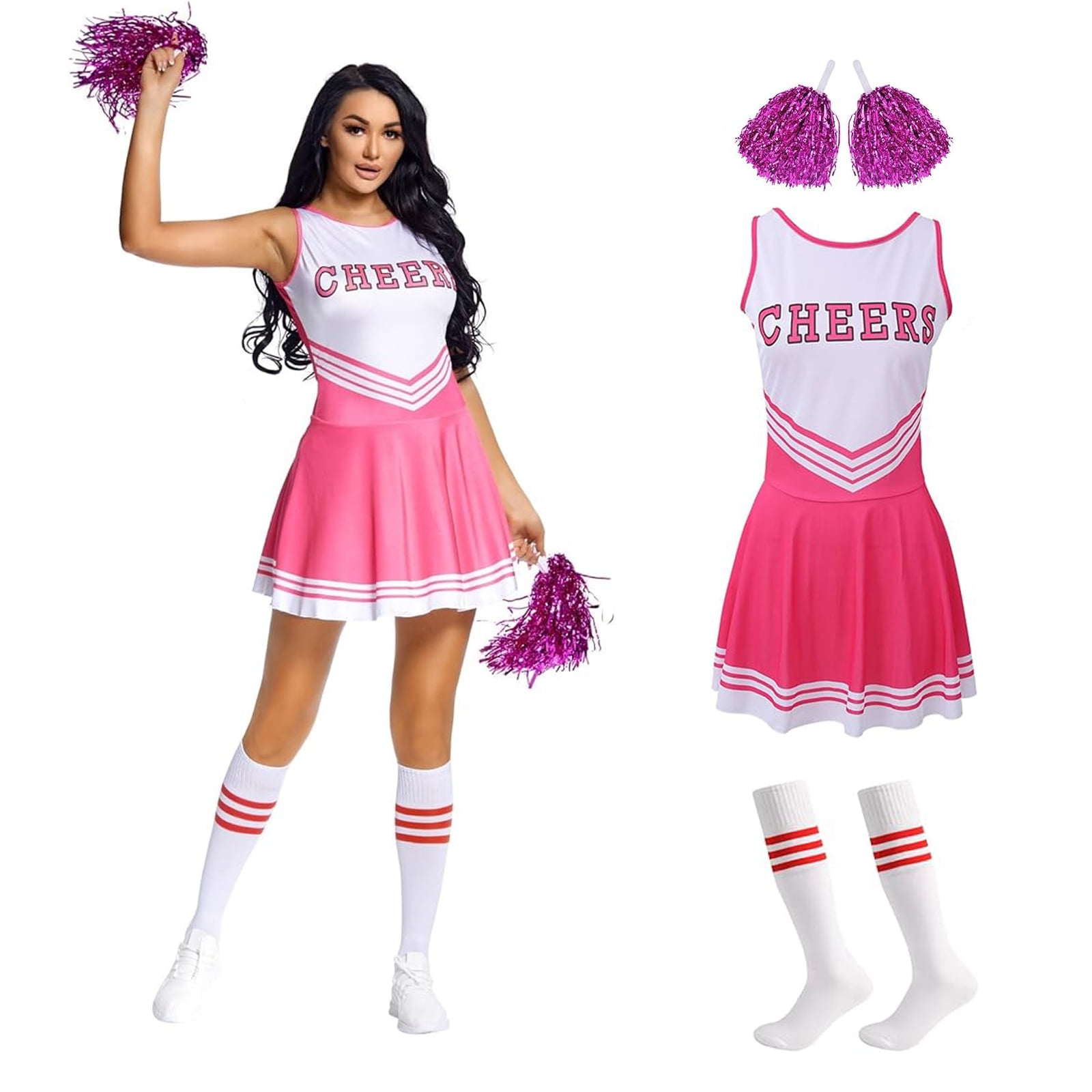 Projectretro Cheer Leader Uniform Cheerleader School Girl Cheerleader