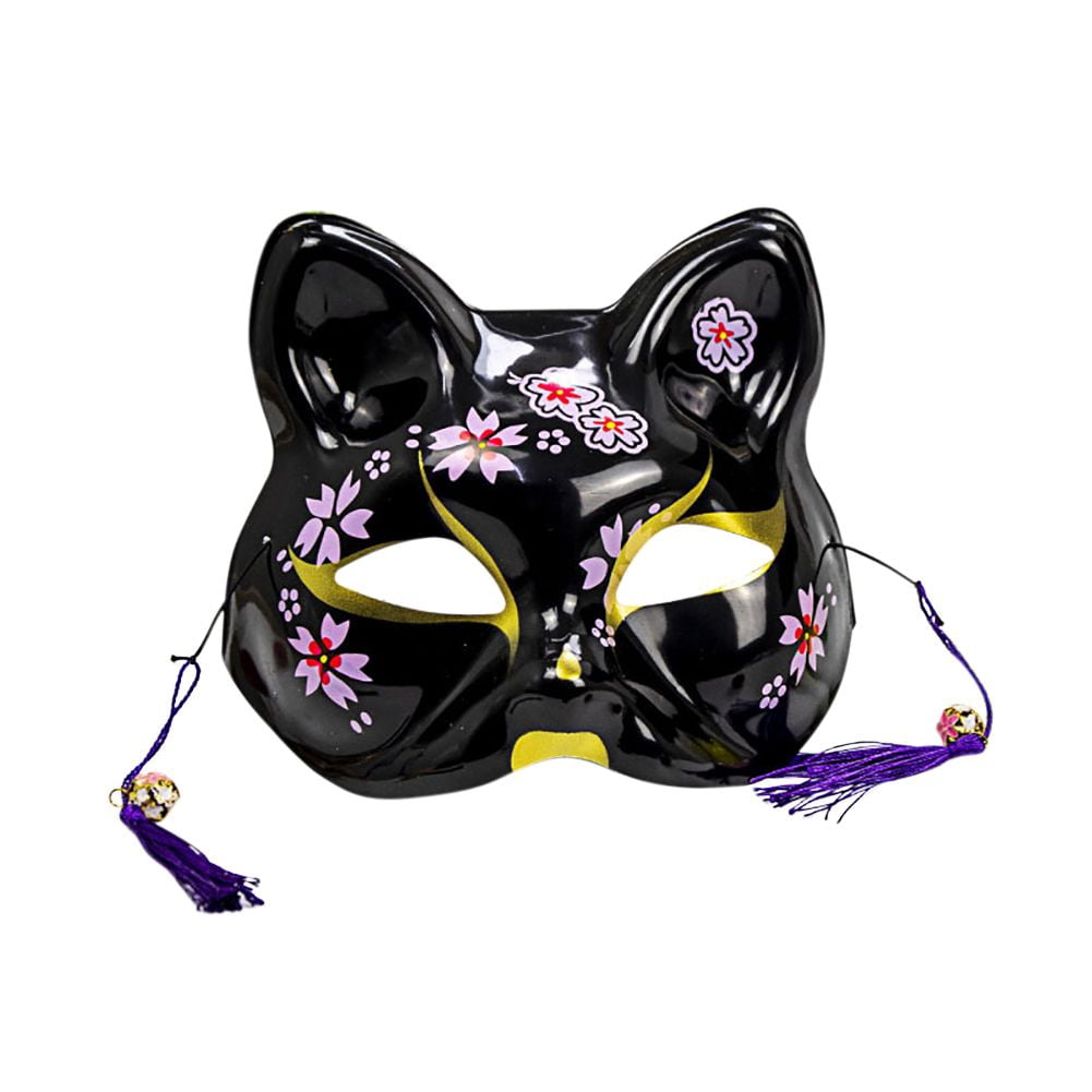 Fox Half Face Cover - EVA Animal Mask For Halloween Cosplay & Carnival Parties (21x21cm)