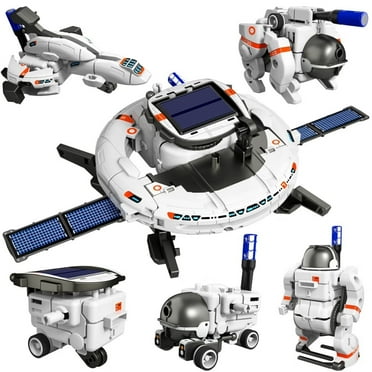STEM Projects for Kids Ages 8-12, 6-in-1 Solar Robot Space Toys