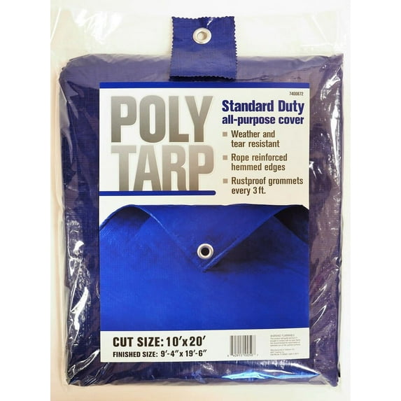 Projex 10 ft. x 20 ft. Light Duty Polyethylene Tarp Blue