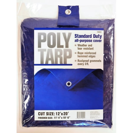 Projex 12 ft. x 20 ft. Light Duty Polyethylene Tarp Blue
