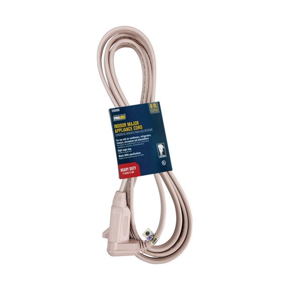 Projex 3506086 15A 9 ft. Appliance Cord, Beige