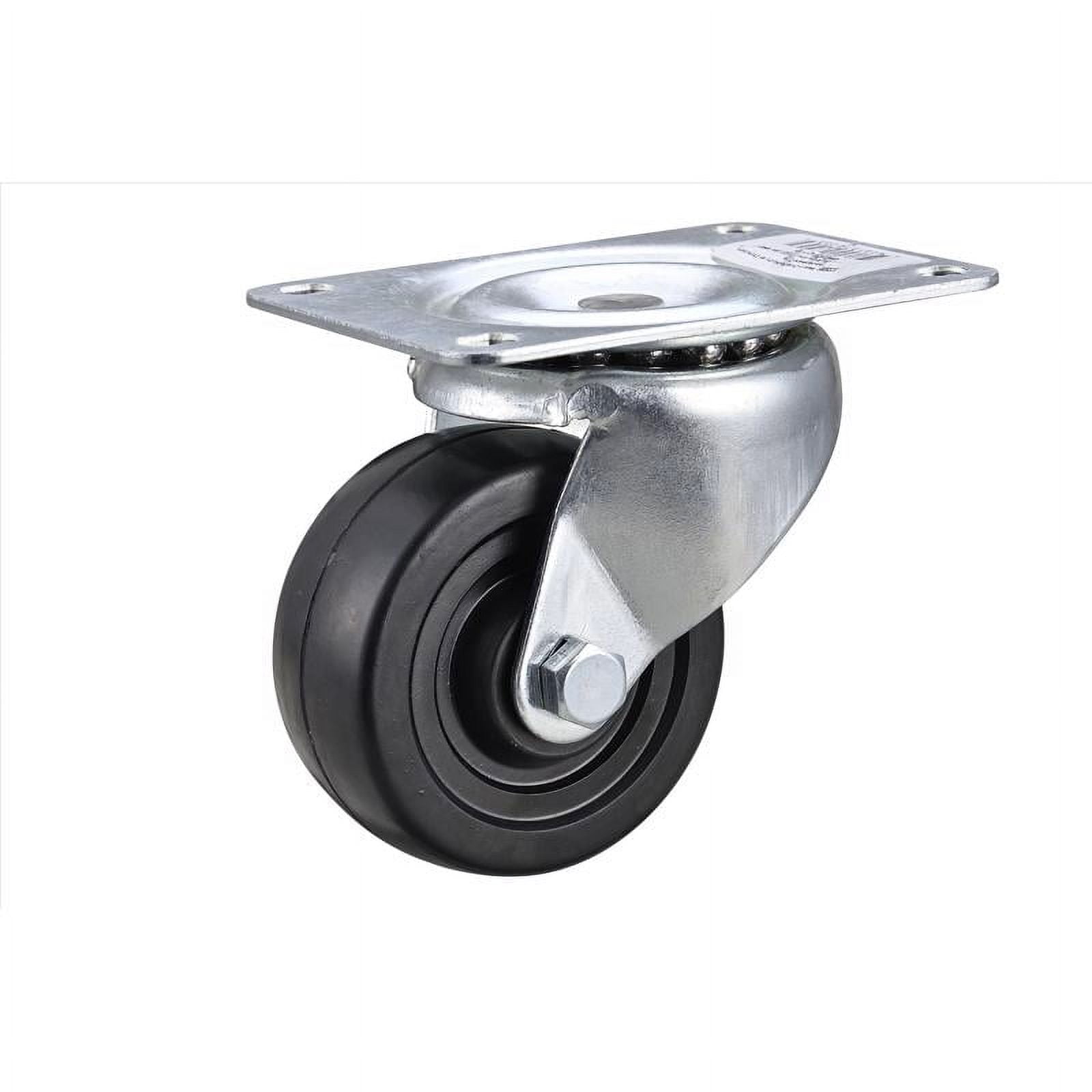 Projex 3-Inch Black Soft Rubber Swivel Caster