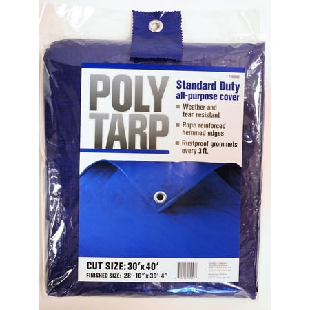 Projex 30 ft. x 40 ft. Light Duty Polyethylene Tarp Blue