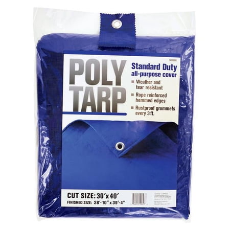 Projex 30 x 40 ft. Light Duty Polyethylene Tarp, Blue