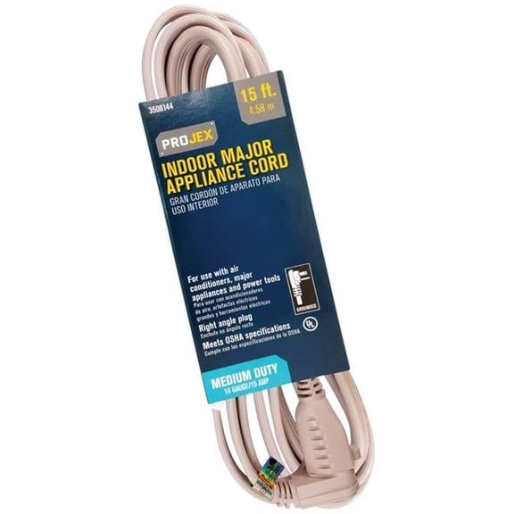 Projex 3506144 15 ft. Appliance Cord, Beige