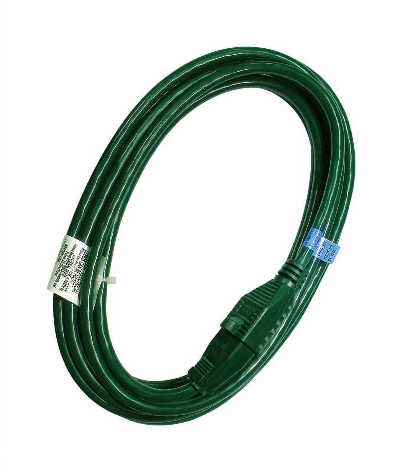 Projex  Indoor and Outdoor  15 ft. L Green  Extension Cord  16/3