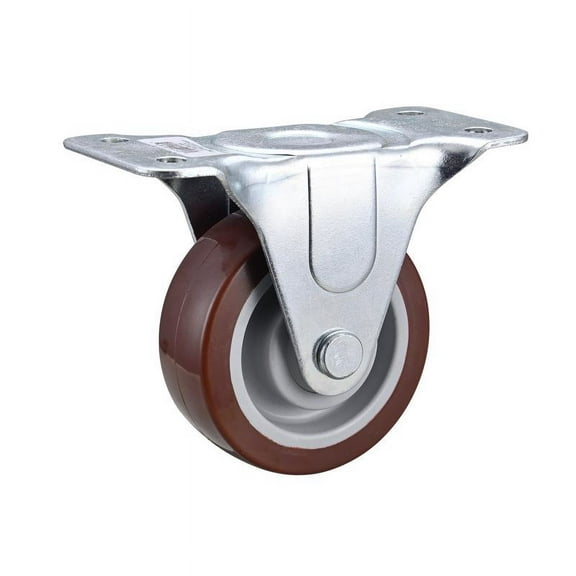 Projex 5035884 4 in. Hard Rubber Rigid Caster, Silver