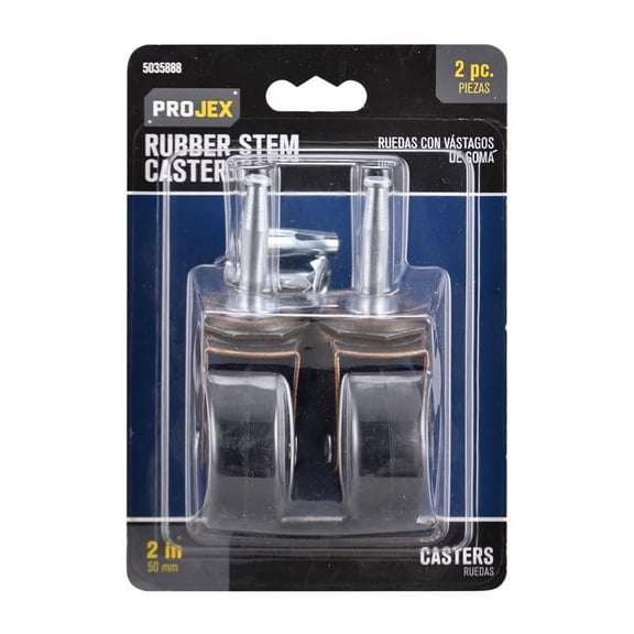 CASTER SWVL RBR 2" 2PK (Pack of 1)