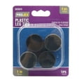 thumbnail image 1 of Projex 5035974 1 in. Plastic Leg Tip - Round, Black - Pack of 4, 1 of 2