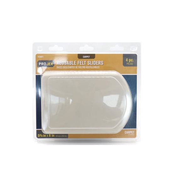 Projex 5036011 1 in. Dia. x 5.75 in. Adhesive Plastic Chair Glide, White - Pack of 4