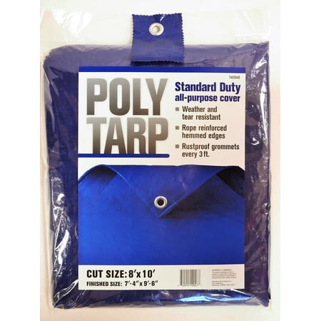 Projex 8 ft. x 10 ft. Light Duty Polyethylene Tarp Blue