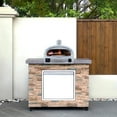 thumbnail image 1 of Prokan Desert Sunrise Kano 16" Outdoor Oven Island, 1 of 7