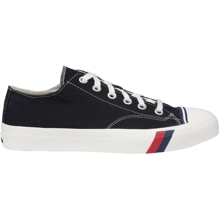 PRO-Keds Royal Lo Classic Canvas Sneakers For Men - Vintage Style Low Top, Power Stripe Detail, Comfortable Casual Shoes