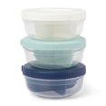 thumbnail image 1 of Prokeeper+ Plastic 3 Portion Snack Stack Food Storage Container, Ideal Use for Workday Meals and Travel, 1 of 9