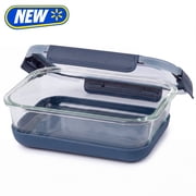 Prokeeper+ 4.5 Cup Glass Food Storeage Container with Silicone Base, Designed to Help with Pantry Storage and Everyday Organization
