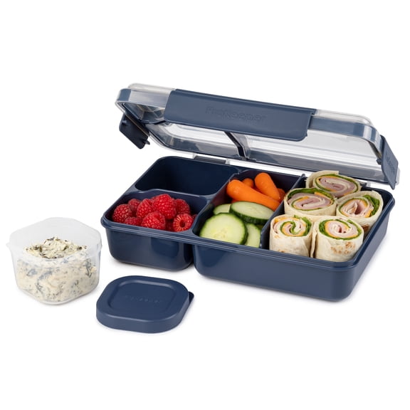 Prokeeper+ Plastic Divided Lunch Food Storage Container, Made for Meals on the Go and Snacking