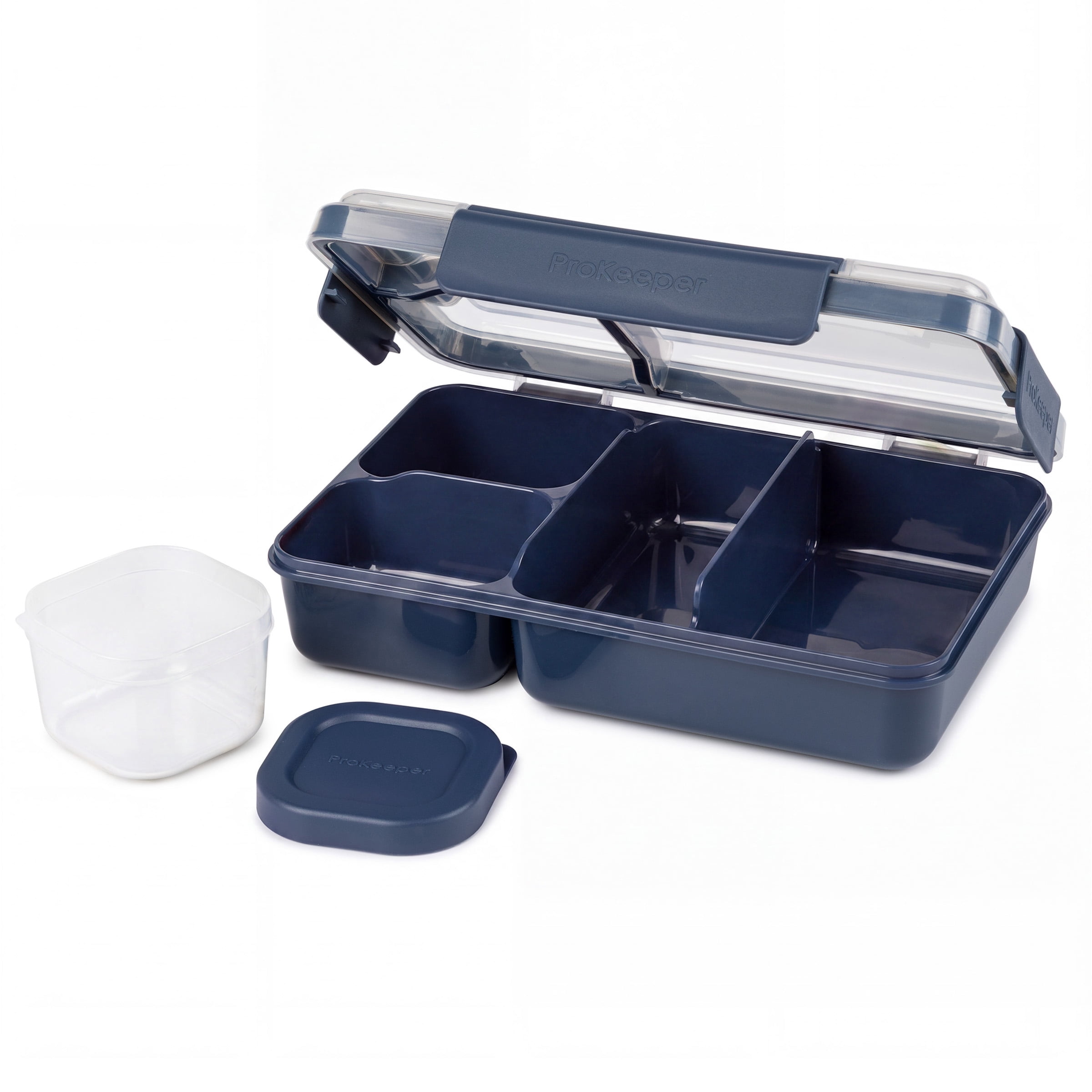 Prokeeper+ Plastic Divided Lunch Food Storage Container, Made for Meals on the Go and Snacking