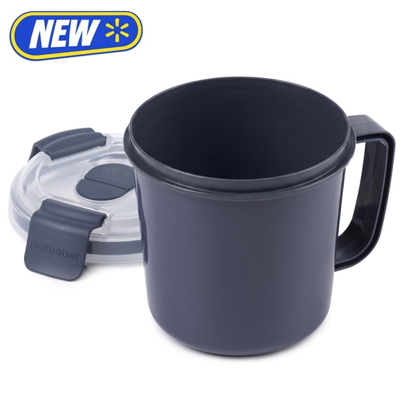 Prokeeper+ Plastic Soup Mug, Ideal Use for Workday Meals and Travel