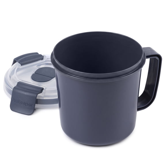 Prokeeper+ Plastic Soup Mug, Ideal Use for Workday Meals and Travel