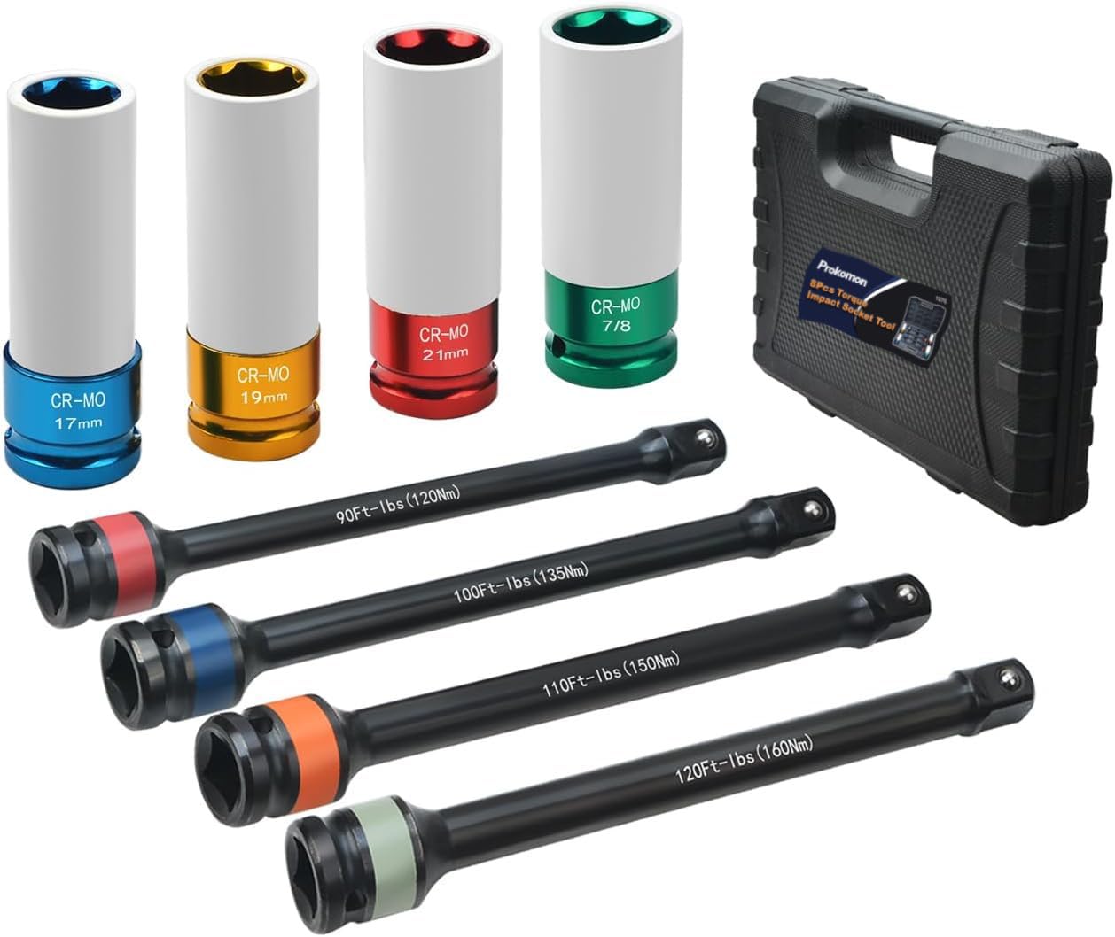 Prokomon 1 2 Inch Drive Torque Limiting Extension Bar And Deep Impact 