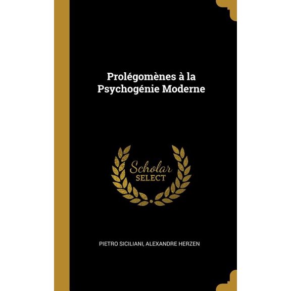 Prolgomnes  la Psychognie Moderne (Hardcover)