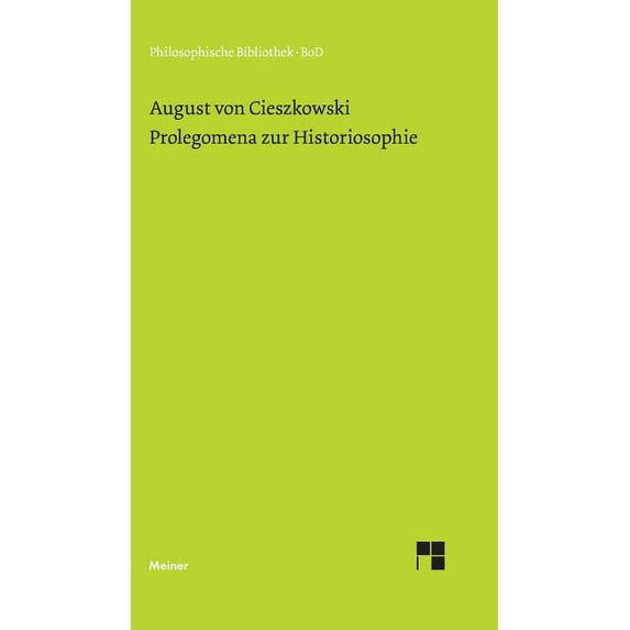Prolegomena zur Historiosophie (Hardcover)
