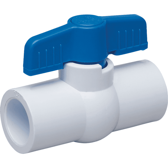 Proline PVC Ball Valve - Durable, Quarter Turn - 1 In. Solvent x 1 In. Solvent