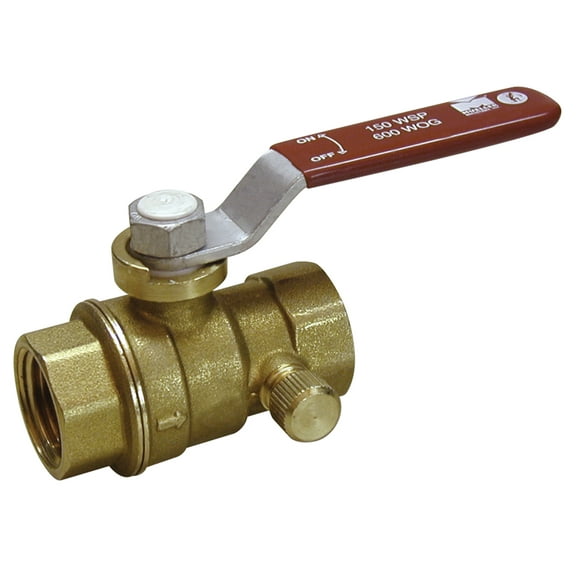 Proline 107-755NL 1" Low Lead Ball Valve With Auto Drain