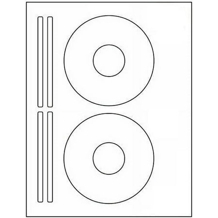 Proline CD/ DVD Laser Ink Jet Labels, White, 200 Count