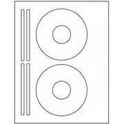 Proline CD/ DVD Laser Ink Jet Labels, White, 200 Count