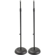 Proline MS235 Round Base Mic Stand 2-Pack - Black