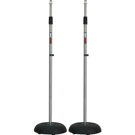 Proline MS235CR Round Base Mic Stand 2 Pack Chrome