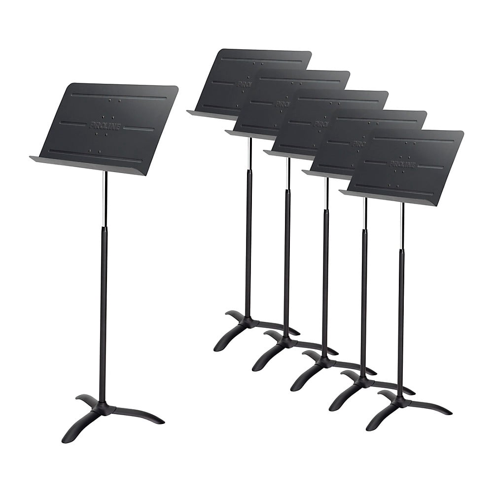 Proline Professional Orchestral Music Stand 6-Pack - Black