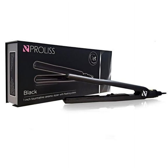 Proliss PROJBK-115 JET 1' Far-Infrared Tourmaline-Infused Ceramic Styling Iron - Black