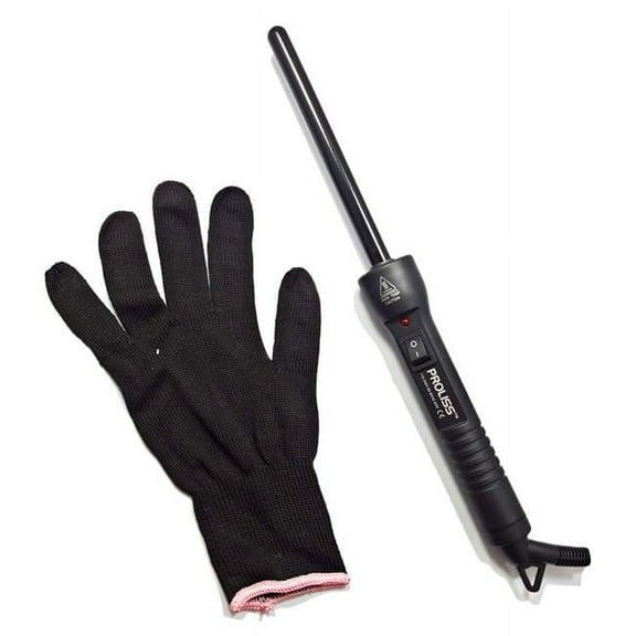 Proliss PROTWBL13MM-117 The Twister - 13mm Tourmaline-Infused Ceramic Pro Curling Wand - Black