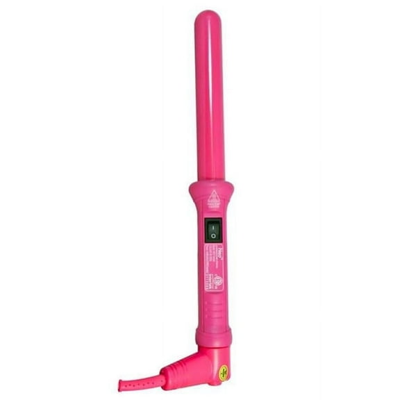 Proliss The Twister - 25mm Tourmaline-Infused Ceramic Pro Curling Wand - Pink