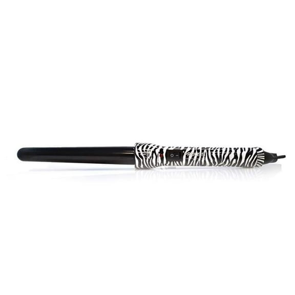 Proliss  The Twister - 25mm Tourmaline-Infused Ceramic Pro Curling Wand - White Zebra